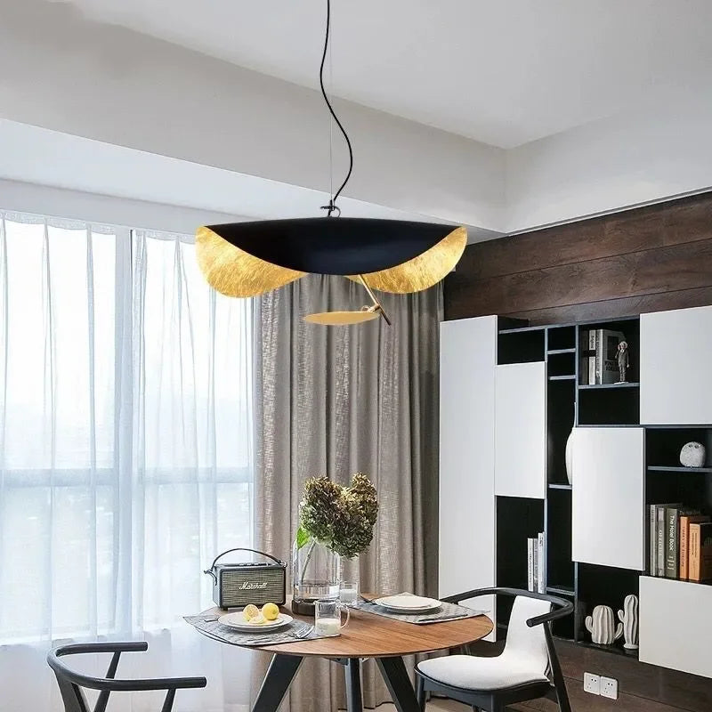 Afralia™ LED Saucer Ceiling Chandelier: Modern & Atmospheric Living Room Pendant Light
