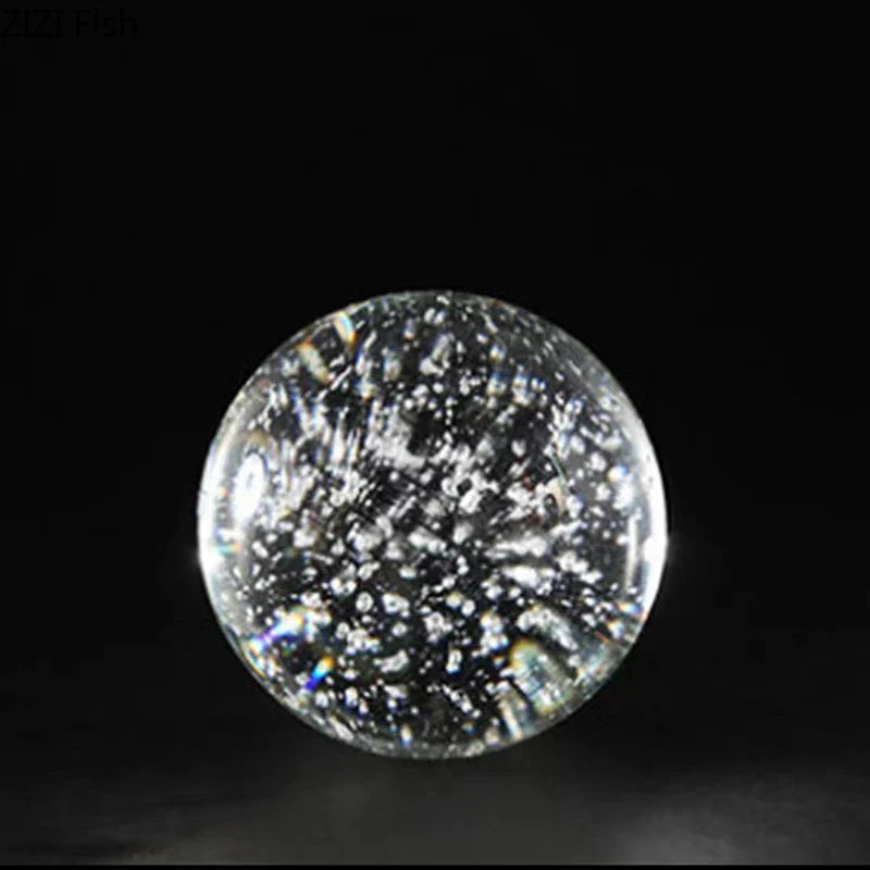 Geometric Crystal Bubble Ball Decor by Afralia™