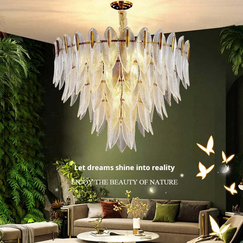 Afralia™ Post-Modern Light Luxury Chandelier for Living Room, Dining Room, and Bedroom