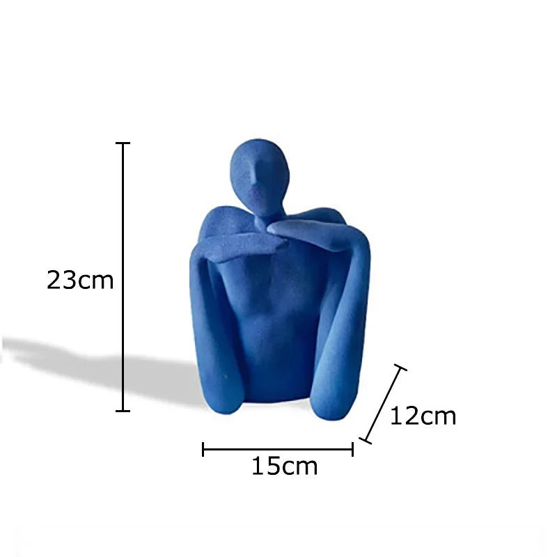 Afralia™ Abstract Character Resin Sculpture Desk Decoration for Modern Aesthetics