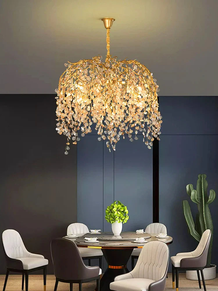 Afralia™ Modern Indoor Pendant Lights LED Chandelier for Dining Room