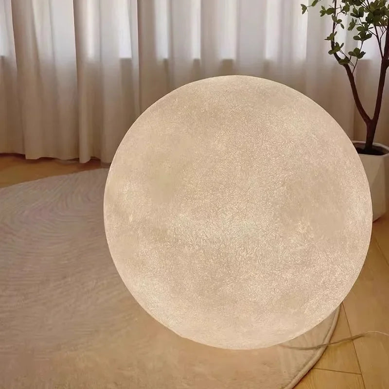 Afralia™ Nordic Moon LED Floor Lamp for Home Decoration and Bedroom Lighting