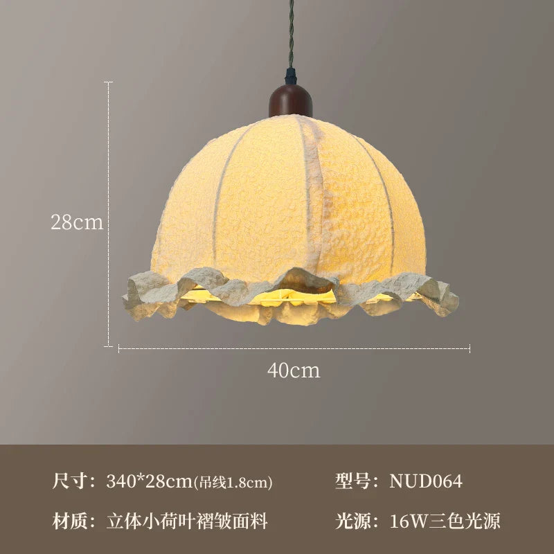 Afralia™ Pink Fabric Tassels Chandelier for Girl Bedroom, Beauty Salon & Cafe Room Lighting