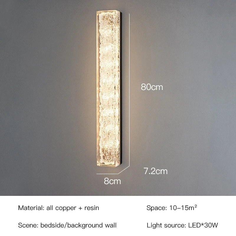 Afralia™ LED Resin Wall Lamp for Bedroom and Living Room