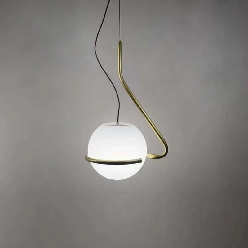 Afralia™ Glass Globe Pendant Lamp for Bedroom Living Room Kitchen Island