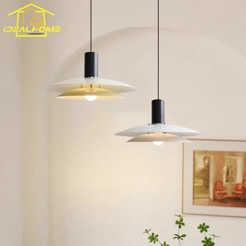 Afralia™ Nordic Medieval LED Pendant Lights: Industrial Black/White/Beige for Bar, Bedroom, Kitchen, Studio