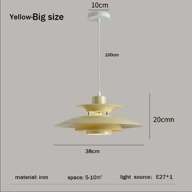 Afralia™ UFO Pendant Light Fixture: Nordic Design Chandelier for Restaurant, Bedroom & Living Room