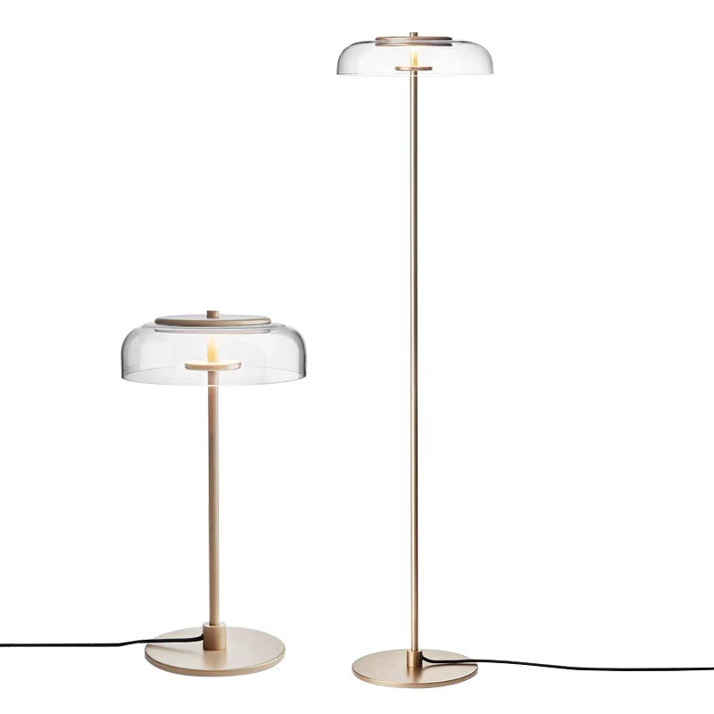 Afralia™ Minimalist Stainless Steel Glass Floor Lamp for Home Decoration