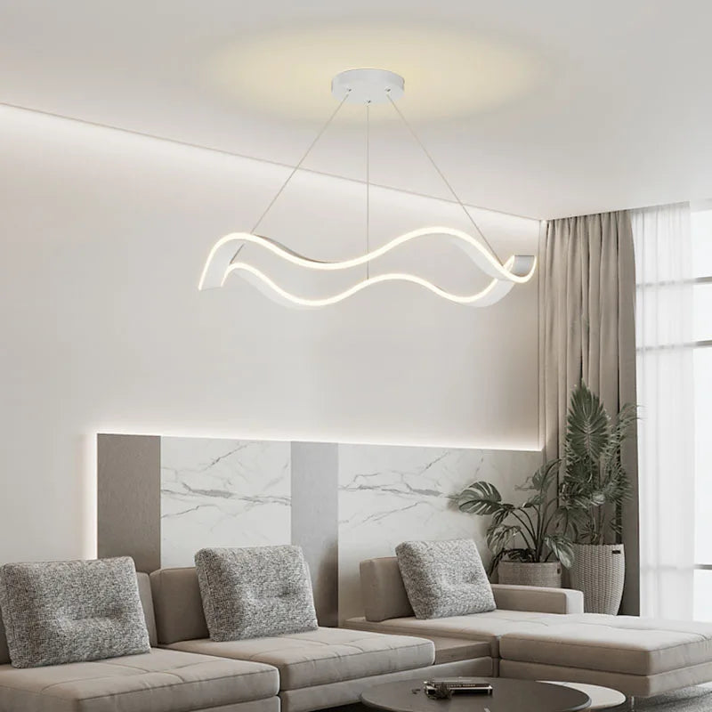 Afralia™ Nordic LED Pendant Light - Adjustable Chandelier for Elegant Home Decor