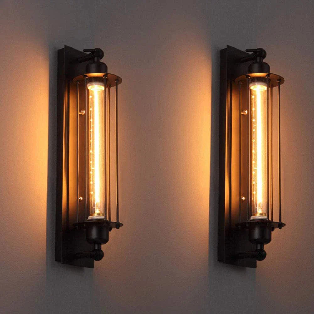 Afralia™ Retro Vintage Industrial Wall Light Bedside Lamp Living Room Bedroom Staircase Lighting Fixtur