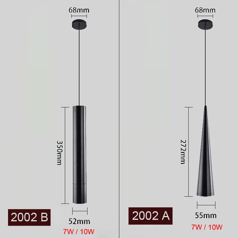 Afralia™ LED Tube Pendant Lights for Dining Room and Bar - Modern, Nordic Design