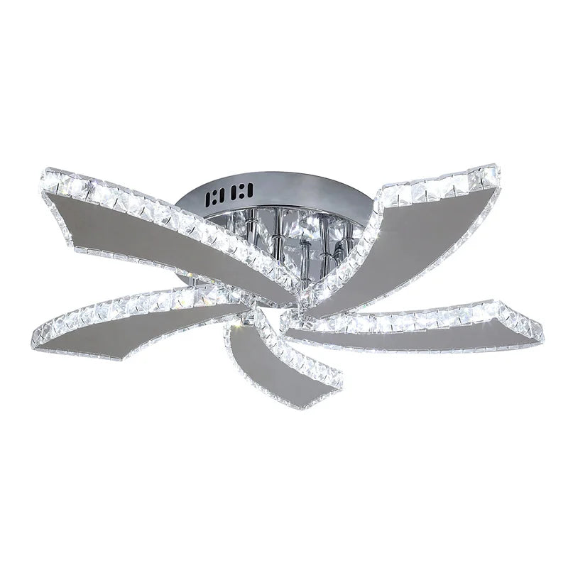 Afralia™ Modern K9 Crystal LED Chandeliers - Kitchen Home Decor Ceiling Lamps Fixtures
