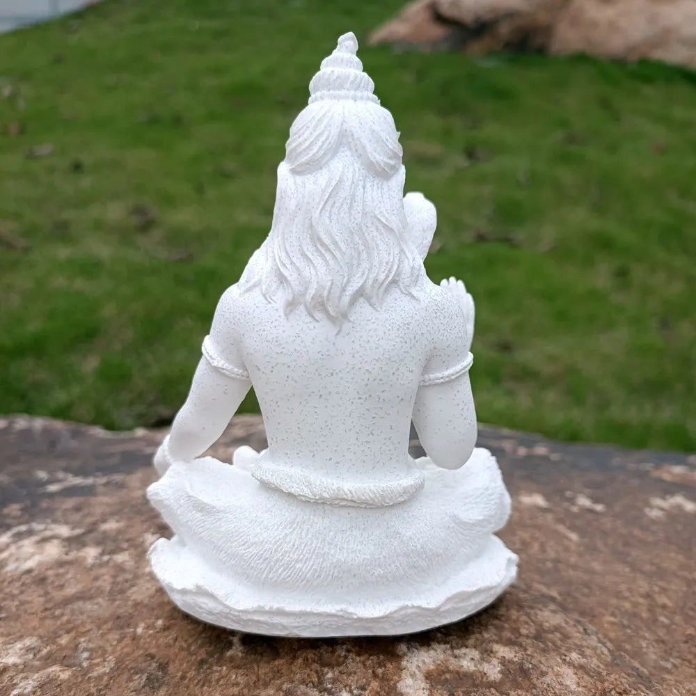 Afralia™ Sandstone Shiva Statue: Yoga Figurine for Zen Meditation and Home Decor
