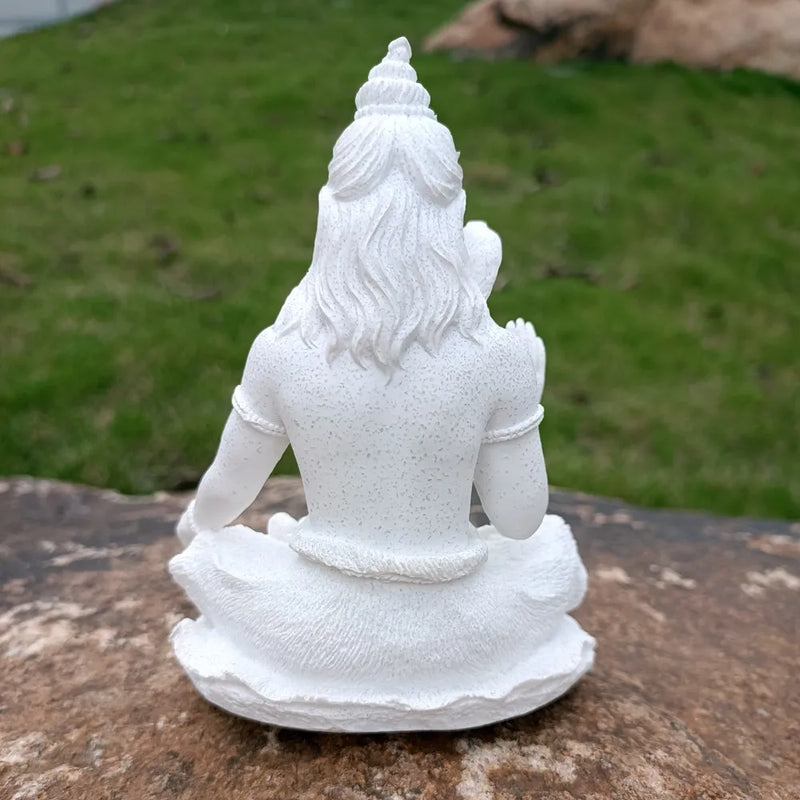 Afralia™ Sandstone Shiva Statue: Yoga Figurine for Zen Meditation and Home Decor