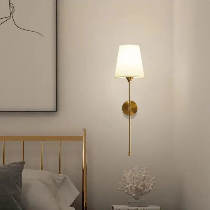 Afralia™ Retro Industrial White Wall Lamp for Bedroom and Bathroom