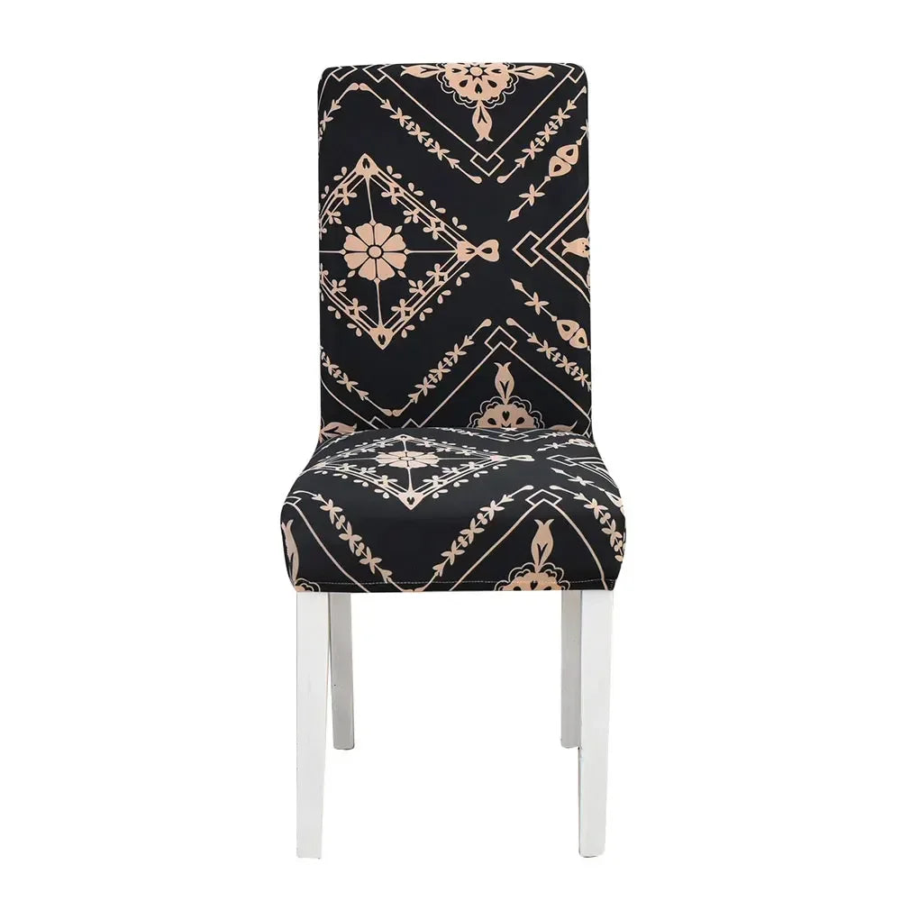 Afralia™ Geometric Stretch Chair Cover Slipcovers | Elastic Seat Case