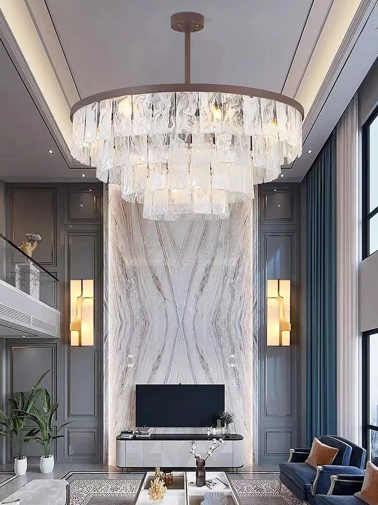Afralia™ Cloud Glass LED Pendant Light - Dimmable Designer Home Decoration