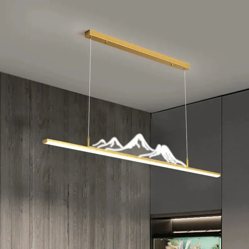 Afralia™ LED Pendant Lights for Living, Dining, Kitchen Chandelier - Modern Minimalist Home Decor