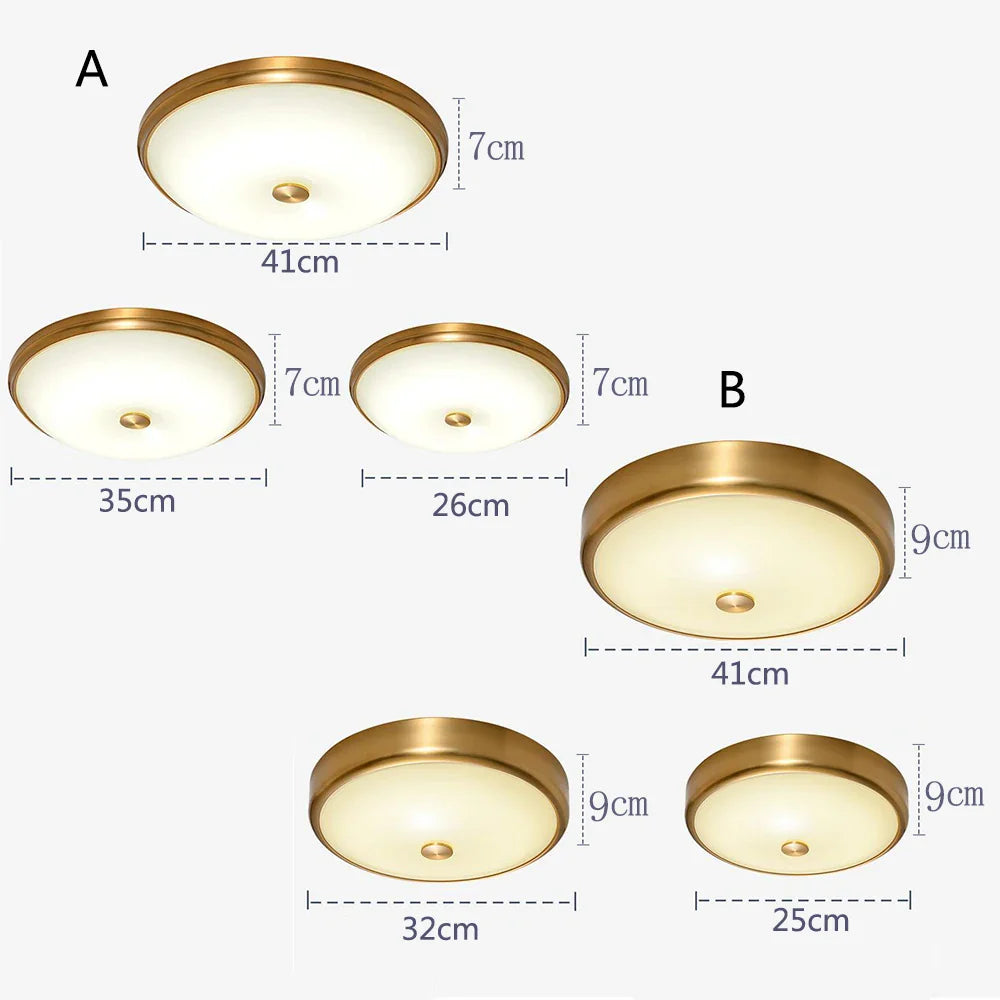 Afralia™ Modern Glass Ceiling Light with LED for Living Room Bedroom Restaurant Corridor