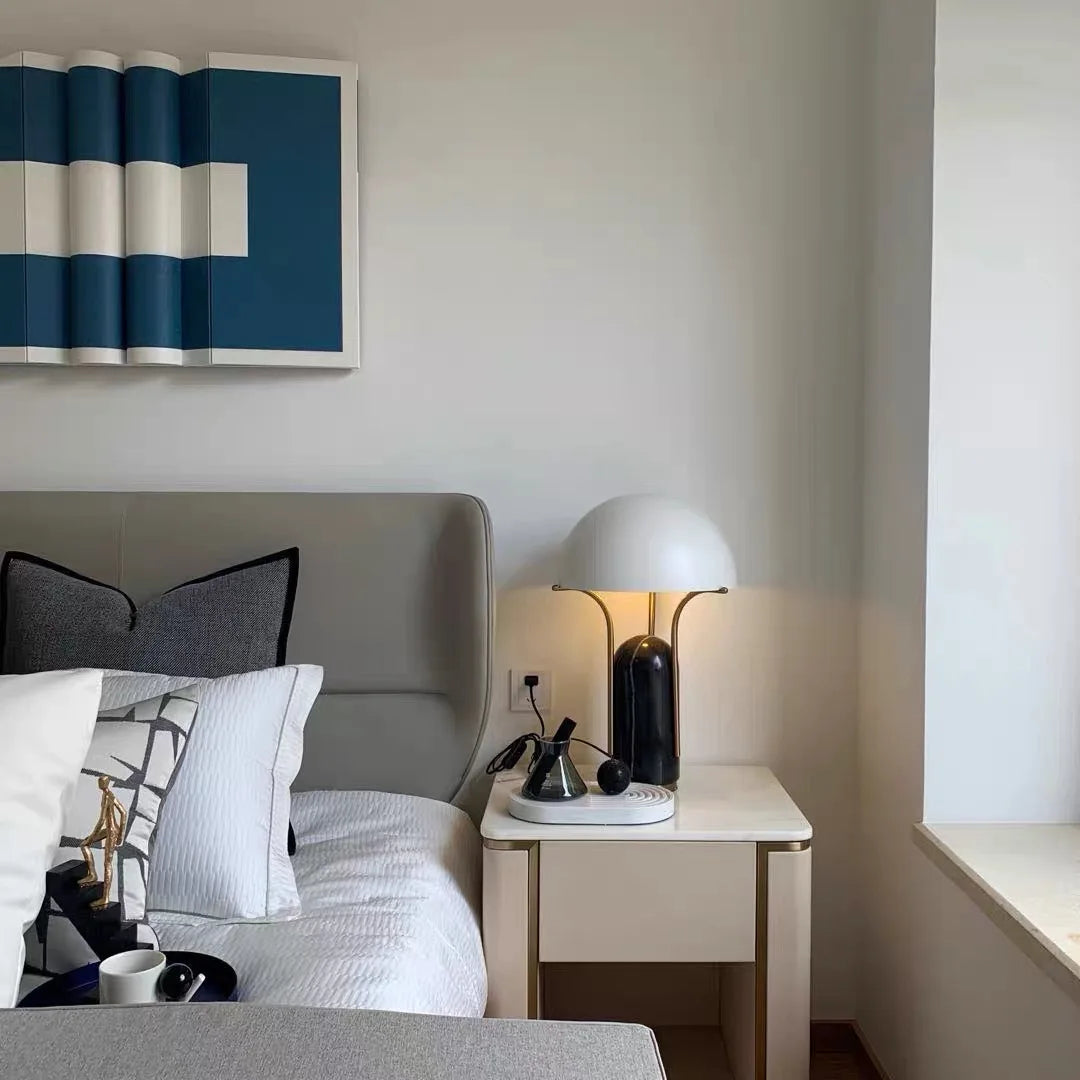 Afralia™ Marble Desk Lamp: Modern Nordic Bedside Table Light