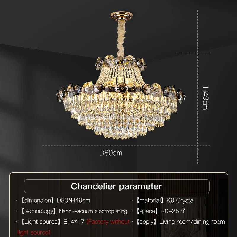 Afralia™ Crystal Chandelier: Modern Nordic Luxury for Living Room, Dining Room, Bedroom