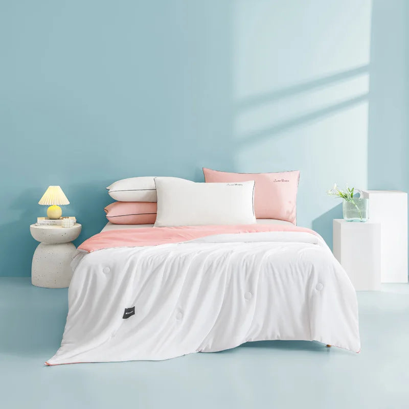 Afralia™ Summer Quilt: Super Soft Soya Fiber Filling, Breathable & Skin Friendly Blanket