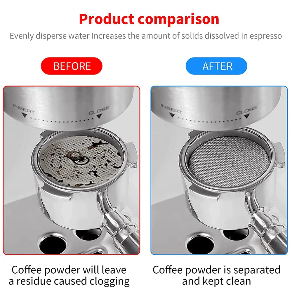 Afralia™ Stainless Steel Espresso Puck Screen for Professional Portafilter Basket