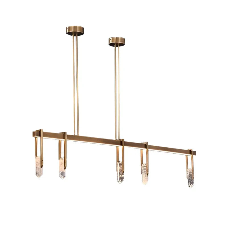 Afralia™ Crystal Pendant Light - Vintage Modern LED Hanging Fixture