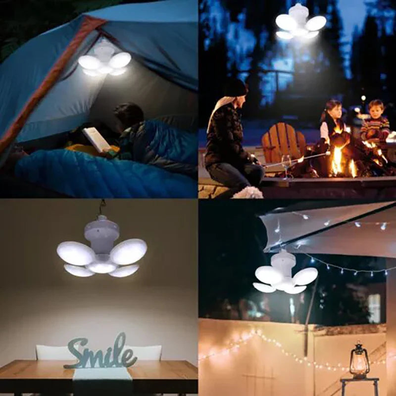 Afralia™ Solar Camping Lantern Remote Control USB Rechargeable LED Foldable SOS Waterproof