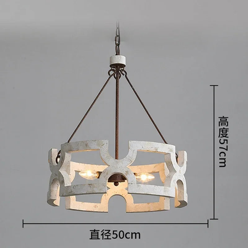 Afralia™ Rural Wood Chandelier Light for Home, Restaurant, Shop & More