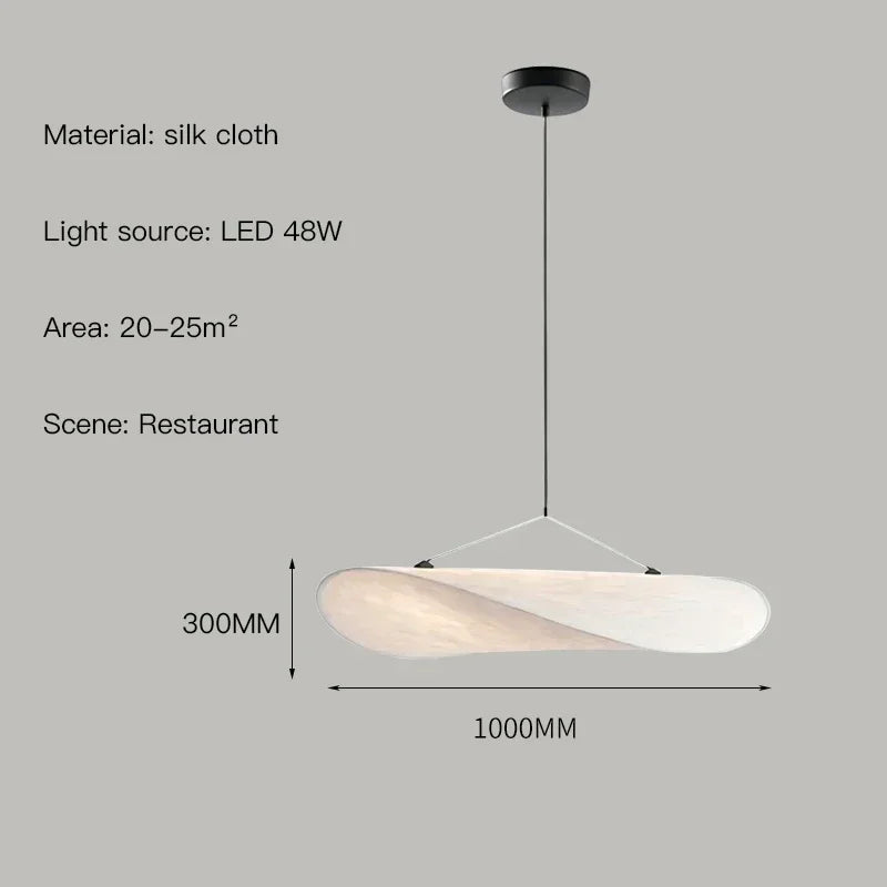 Afralia™ Scandinavian Wabi Sabi White Pendant Lamp, LED Chandelier for Home Decor