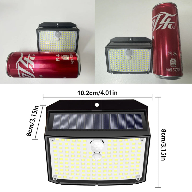 Afralia™ Solar Wall Lights: Motion Sensor 3 Modes Outdoor Security Lamp