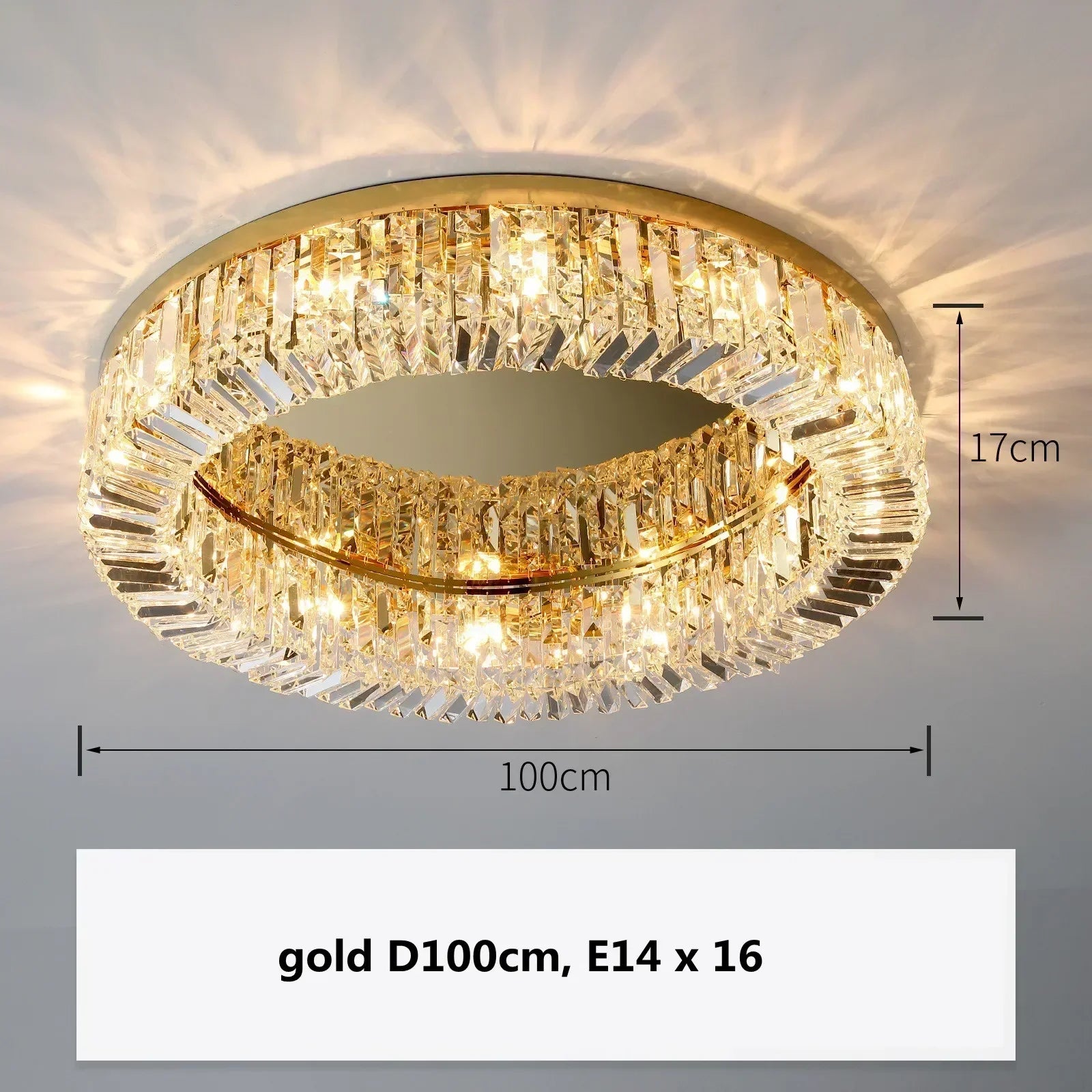 Afralia™ Gold Crystal Pendant Chandelier for Modern Dining Room Lighting