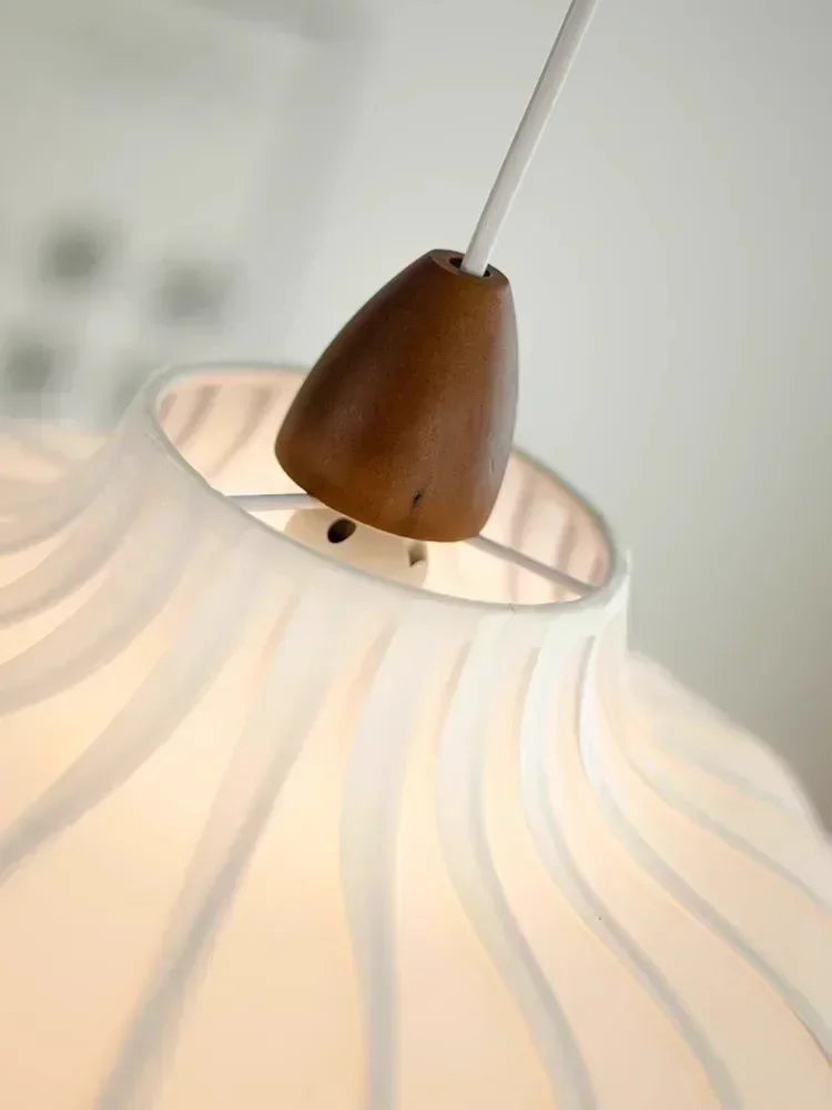 Afralia™ Minimalist Fabric Lustre Chandelier Pendant LED Light