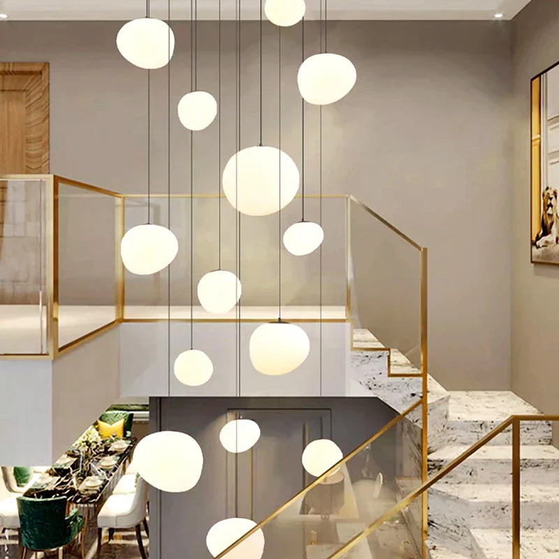 Afralia™ Modern Indoor Pendant Chandelier LED Ceiling Light for Living