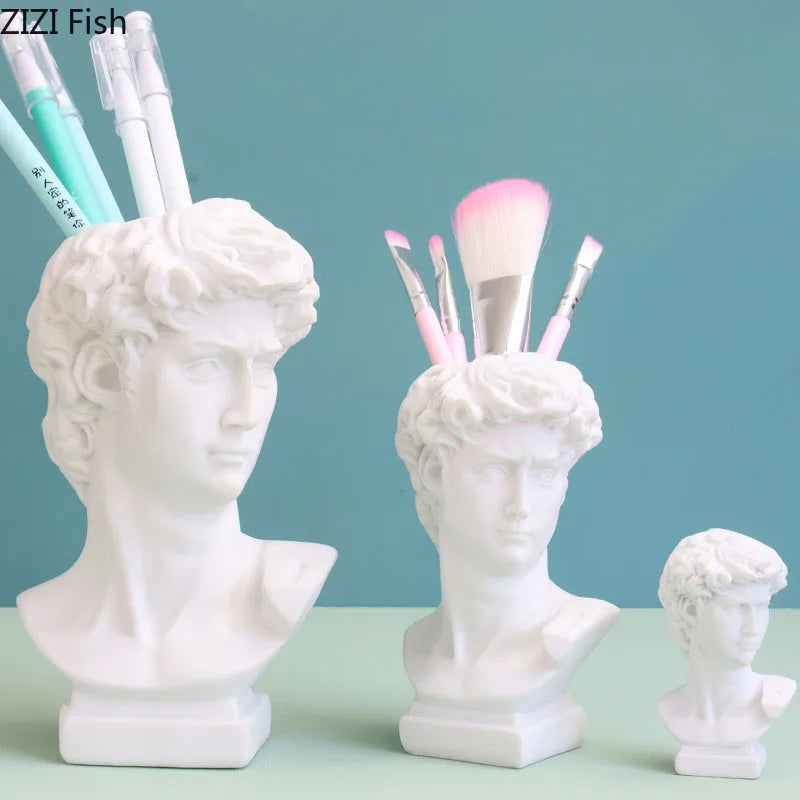 Afralia™ David Portrait Resin Sculpture Modern Desk Ornaments and Home Decor