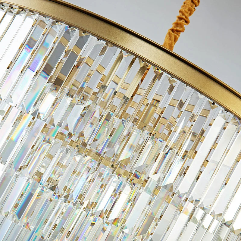 Afralia™ Crystal Luxury Chandelier: Modern 5-Layer LED Ceiling Lamp for Home Indoor Decor