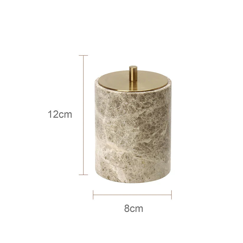 Afralia™ Marble Bathroom Accessories Set Soap Dish Soap Holder Vanity Tray