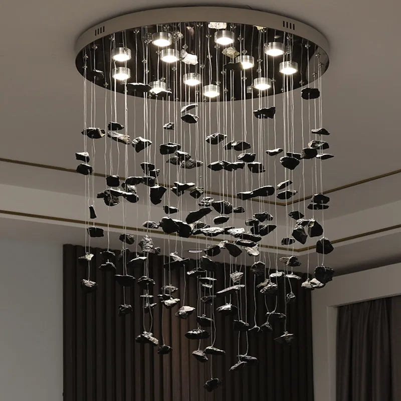 Afralia™ Luxury Crystal Chandelier: Modern LED Hanging Lamp for Home Indoor Light Fixtures