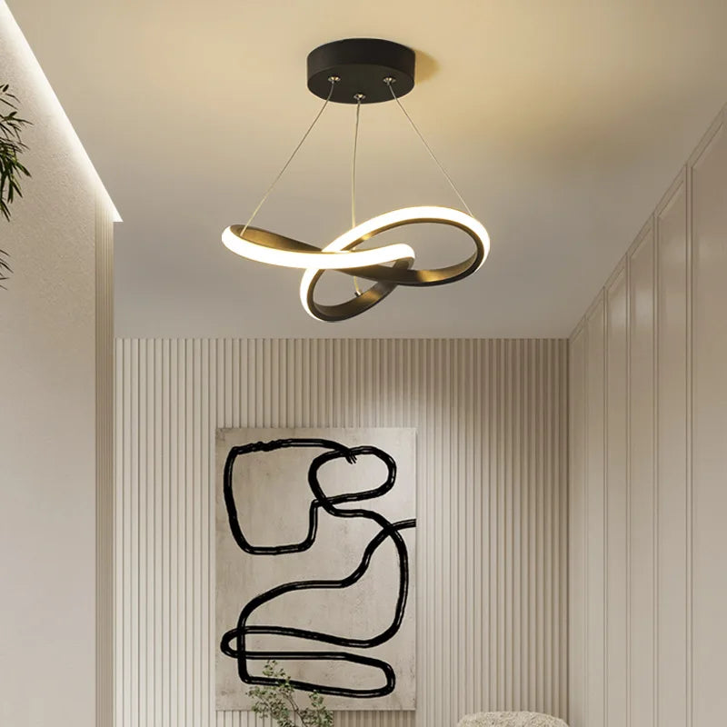 Afralia™ Contemporary Chandelier for Corridor, Restaurant, Hallway - Modern Minimalist Design