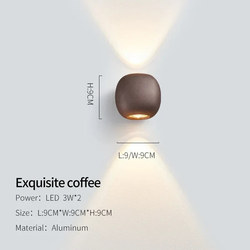 Afralia™ Waterproof Wall Light for Living Room Bedroom, Dimmable Bedside Lamp