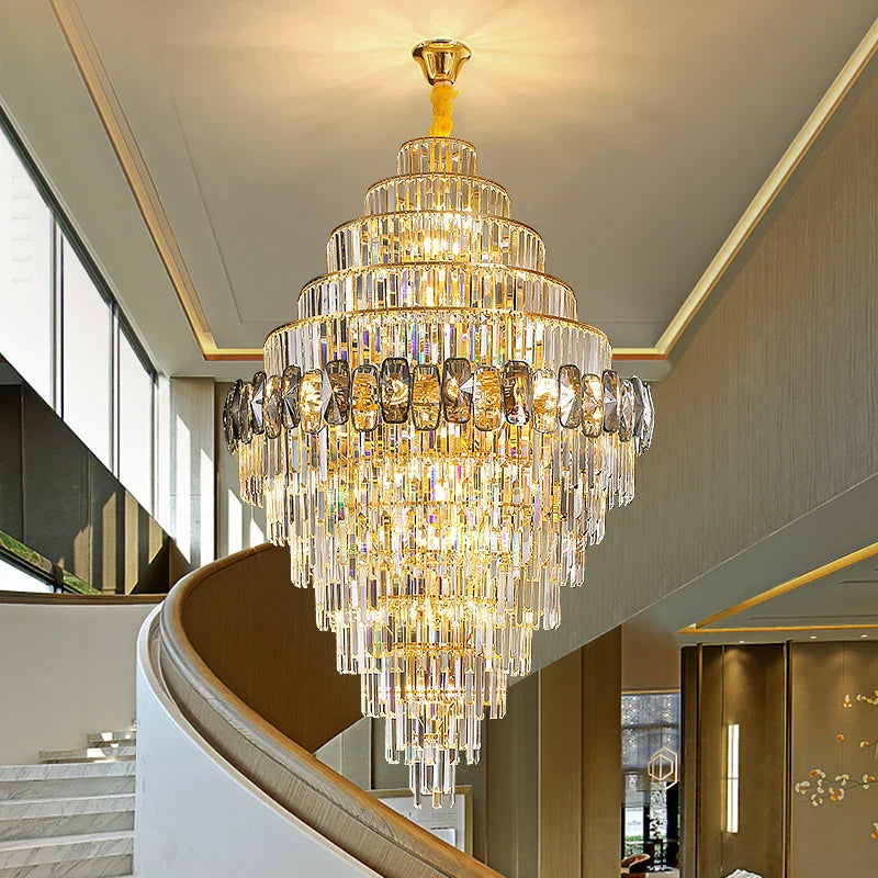 Afralia™ Crystal Chandelier for Elegant Living Spaces