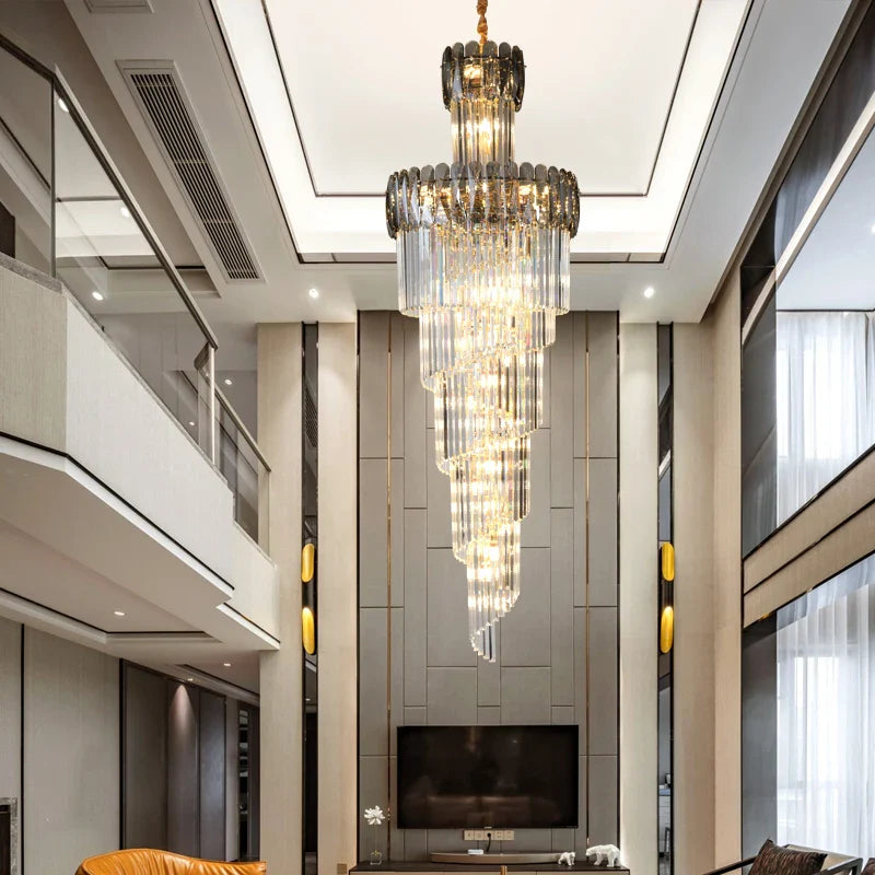 Afralia™ Crystal Luxury Chandelier: Modern Design, Elegant Living Room Decor