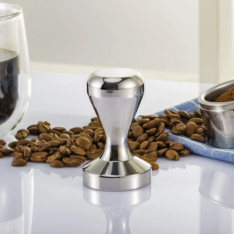 Afralia™ Stainless Steel Coffee Tamper Distributor Barista Tool 51/53/58mm Flat Base