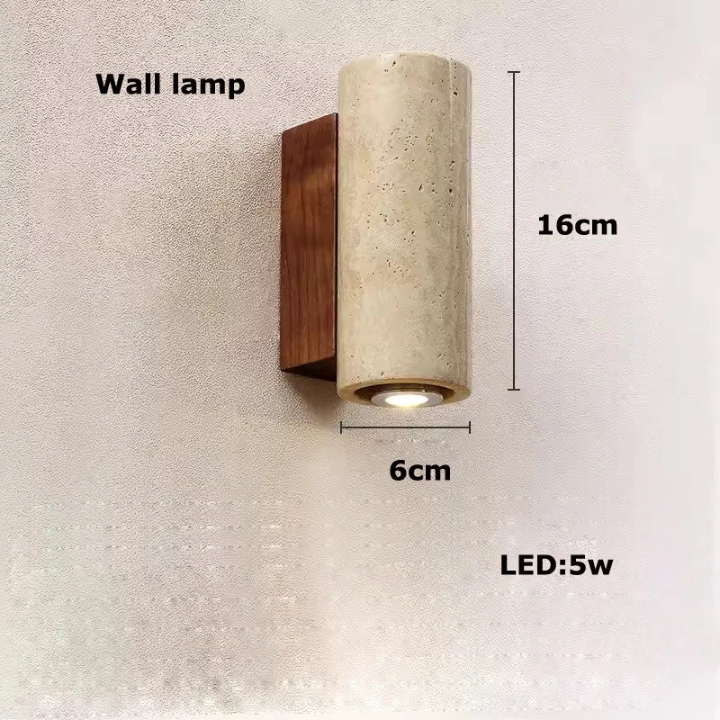 Afralia™ Natural Stone Circle Chandelier: Minimalist LED Dining Room Ceiling Light