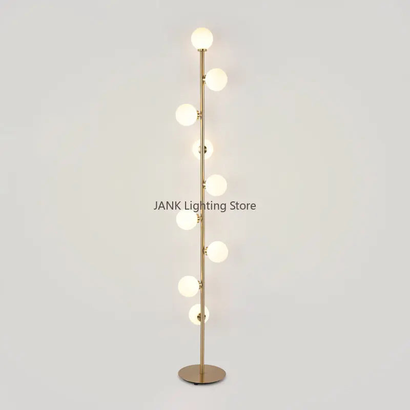 Afralia™ Glass Ball Standing Lamp Set: Nordic Postmodern Minimalist Magic Beans Style