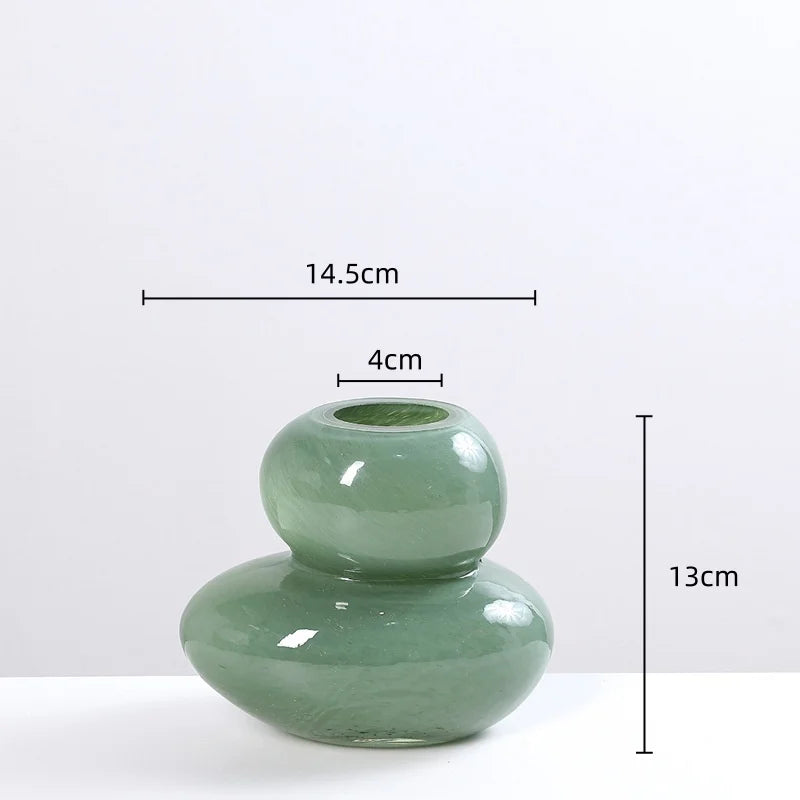 Afralia™ Geometric Glass Vase Stackable Terrarium Home Decor Flower Arrangement Holder