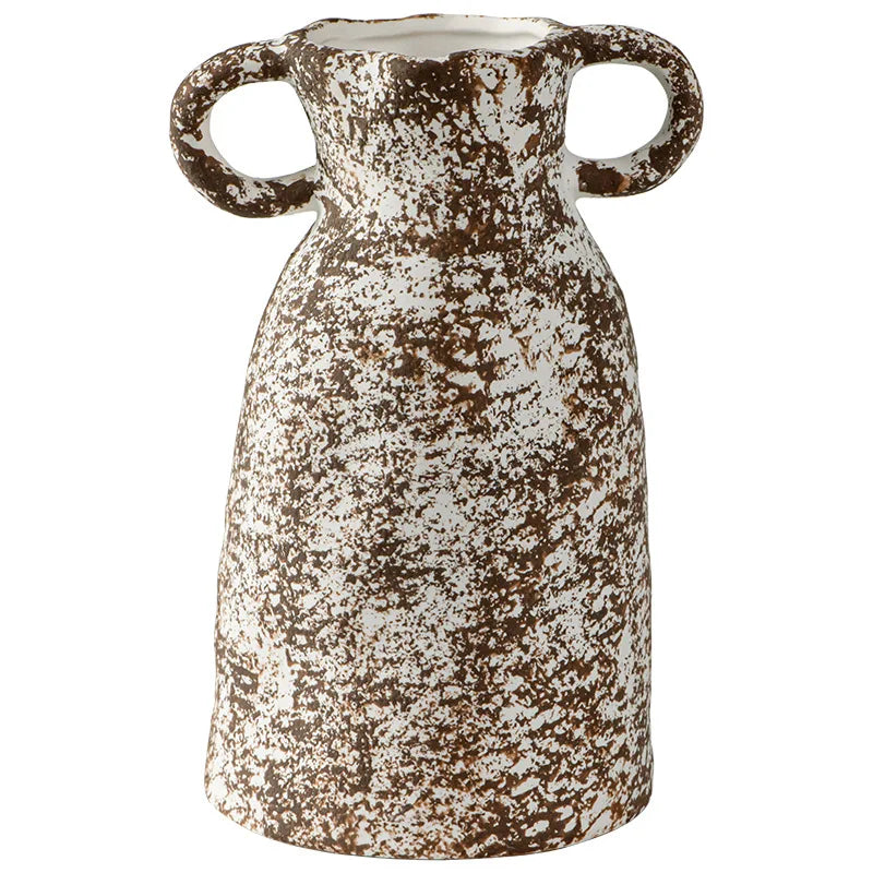 Afralia™ Spotted Stoneware Vase for Flower Arrangements and Home Decor