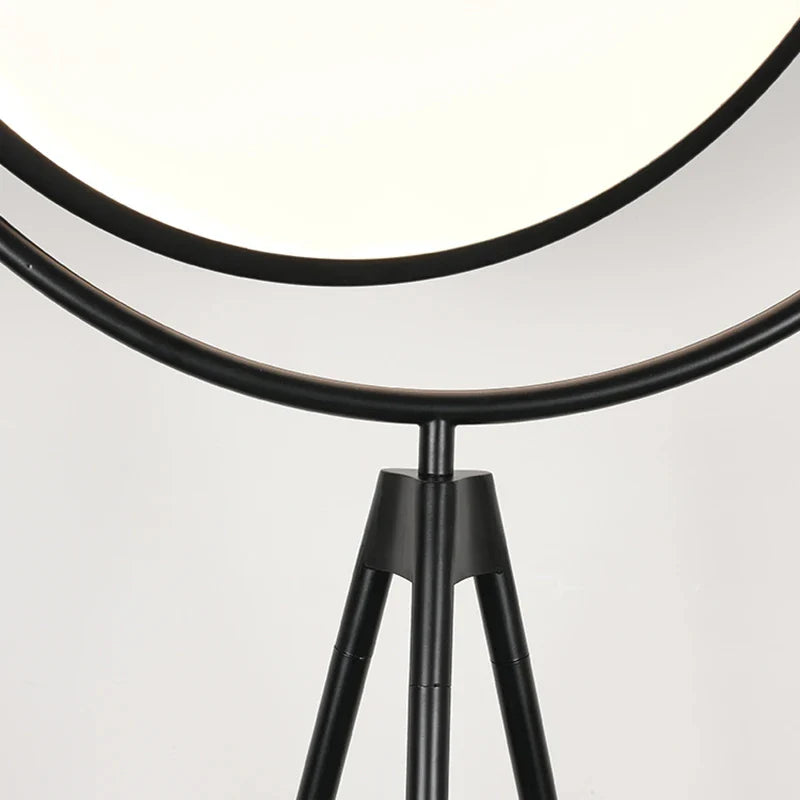 Afralia™ Tripod Moon Floor Lamp: Modern Art Design for Living Room, Study, Hotel - Eye Protection