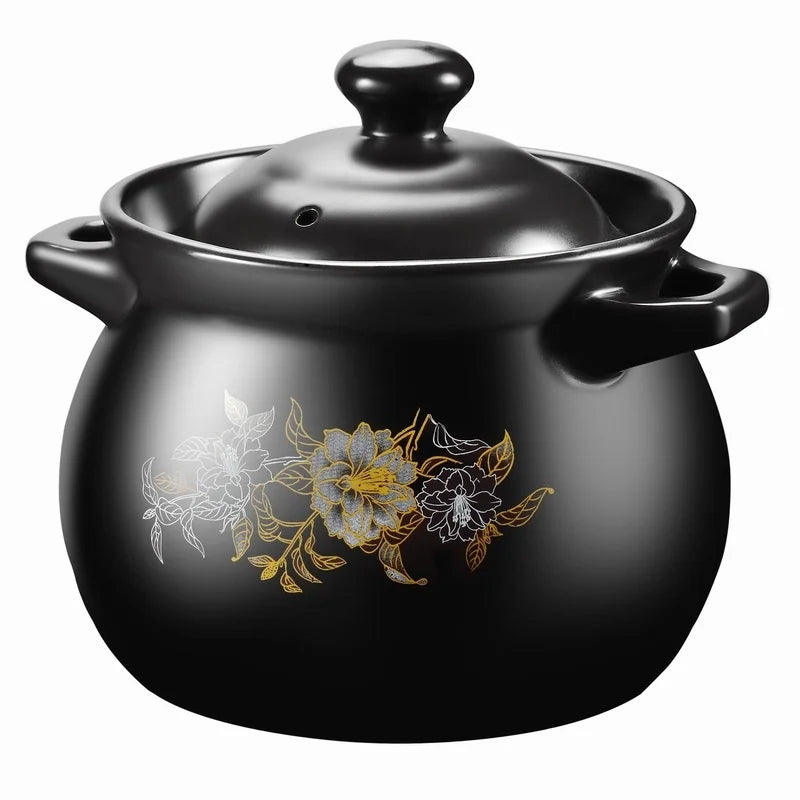 Afralia™ Ceramic Stew Pot - Non Stick Soup Casserole for Home Kitchen Cooking